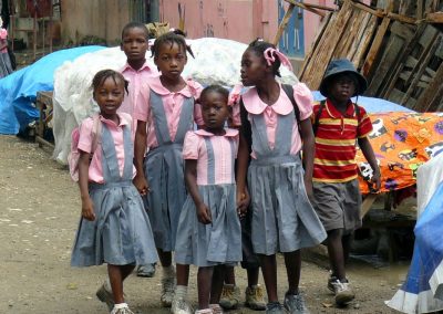 Écoliers à Haïti